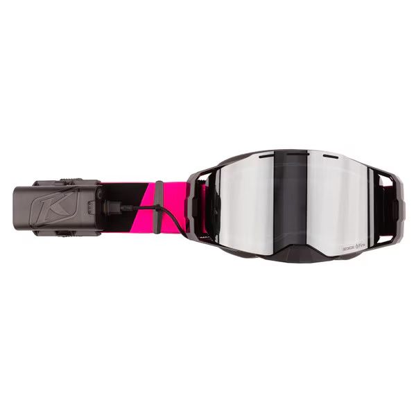Klim Edge eFire Heated Goggle - Snøscooterbriller med varme - Slope Pink Glo