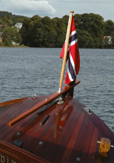 Bilde av Båtflagg Norge Royal Bomull